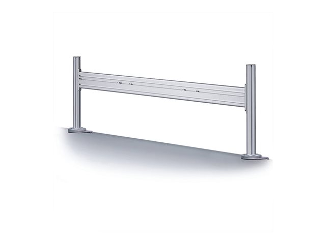 Neomounts FPMA-DTB100 - Mounting kit (toolbar) - fixed - for 3 LCD displays - silver - screen size: 10\"-24\" - clamp mountable