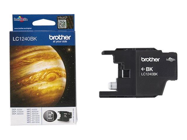 Brother LC1240BK - Black - original - ink cartridge - for Brother DCP-J525, J725, J925, MFC-J430, J5910, J625, J6510, J6710, J6910, J825