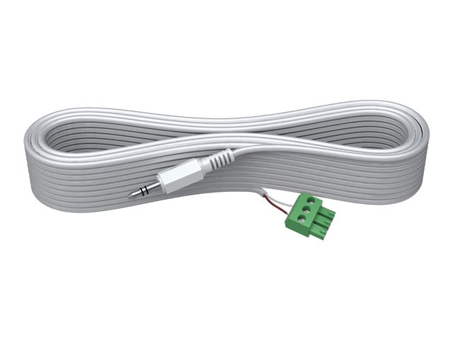 VISION Techconnect Modular AV Faceplate - LIFETIME WARRANTY - installation-grade audio cable - Phoenix (M) to stereo mini jack (M) - 10 m - white