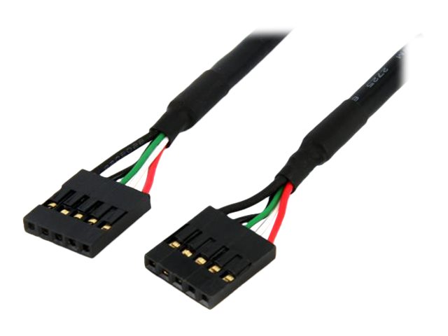 StarTech.com 5 Pin USB 2.0 Header - 18 in USB IDC Motherboard Header Cable - F/F (USBINT5PIN) - USB cable - 5 pin IDC (F) to 5 pin IDC (F) - USB 2.0 - 45.7 cm - black