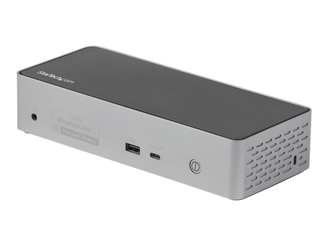 StarTech.com USB-C Dock, 4K 60Hz Quad Monitor DisplayPort & HDMI, Universal USB C Docking Station with 100W Power Delivery Charging, USB Hub w/ 1x USB Type-C & 3x USB-A, Ethernet, Audio - Thunderbolt 3 Compatible (DK31C4DPPDUE) - Docking station - USB-C 3.2 Gen 2 / Thunderbolt 3 - 4 x DP, 4 x HDMI - 1GbE