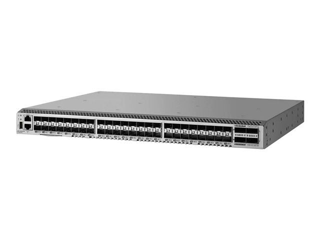 HPE StoreFabric SN6600B 32Gb 48/24 - Switch - Managed - 24 x 32Gb Fibre Channel SFP+ + 24 x 32Gb Fibre Channel SFP+ Ports on Demand + 4 x QSFP+ - rack-mountable - with 16-Gbps Fibre Channel-Shortwave SFP+