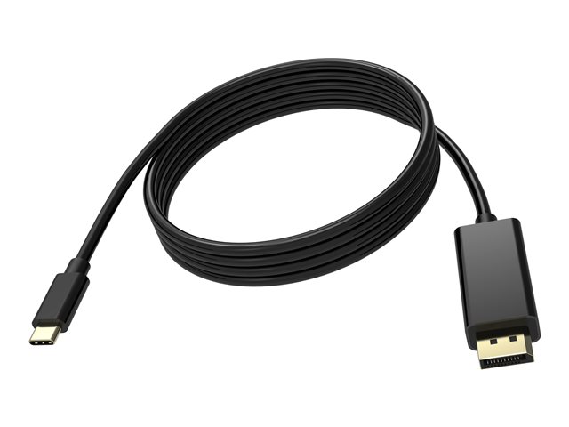 VISION Professional installation-grade USB-C to DP cable - LIFETIME WARRANTY - 8K @ 60 Hz - DisplayPort 1.4 - USB-C 3.1 (M) to DP (M) - outer diameter 4.5 mm - 32 AWG - 2 m - black