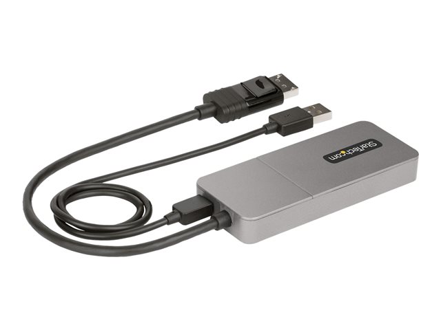 StarTech.com 3-Port MST Hub, DisplayPort to Triple HDMI Monitors, 4K 60Hz, DP 1.4 Multi-Monitor Video Adapter with 1ft (30cm) Built-in Cable, USB Powered, Windows Only - Multi-Stream Transport Hub (MST14DP123HD) - Video/audio switch - 3 x HDMI - desktop