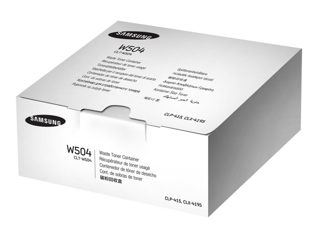 Samsung CLT-W504 - Black, yellow, cyan, magenta - waste toner collector - for Samsung CLP-415, CLX-4195, MultiXpress SL-C1453, C1454, Xpress SL-C1404, C1810, C1860