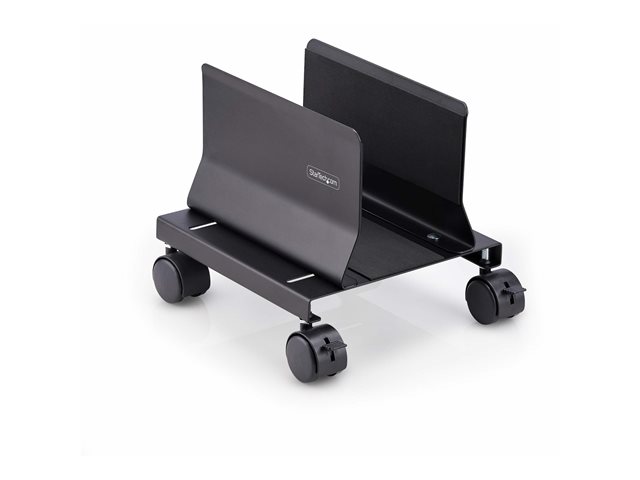 StarTech.com Computer Tower Cart Rolling CPU Caddy w/ Wheels, Adjustable - Cart - for personal computer - steel - black