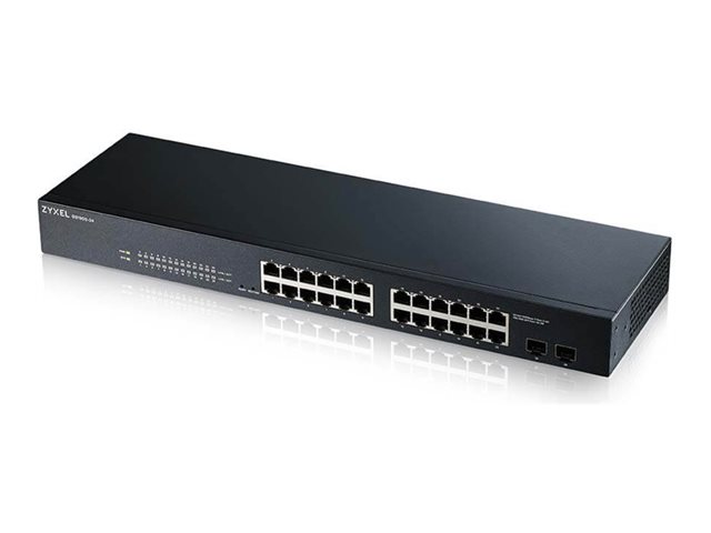 Zyxel GS1900-24 - Switch - smart - 24 x 10/100/1000 + 2 x Gigabit SFP (uplink) - desktop, rack-mountable