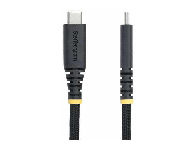 StarTech.com 3m USB-C Charging Cable, 240W, Silicone Jacket w/Braid - USB cable - 24 pin USB-C (M) to 24 pin USB-C (M) - USB 2.0 - 48 V - 5 A - 3 m - USB Power Delivery (240W), extended power range (EPR) - black