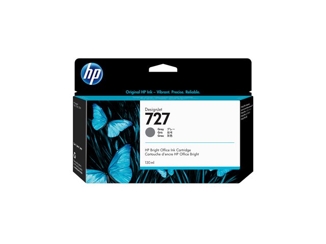HP 727 - 130 ml - grey - original - DesignJet - ink cartridge - for DesignJet T1500, T1530, T2500, T2530, T920, T930
