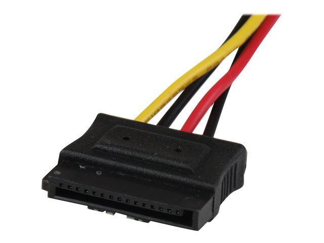 StarTech.com 12in LP4 to 2x Latching SATA Power Y Cable Splitter Adapter - 4 Pin LP4 to Dual SATA Y Splitter - Power adapter - 4 PIN internal power (M) to SATA power (F) - 30 cm - latched - for P/N: 35S24M2NGFF, HSB13SATSASB, HSB1SATSASBA, HSB1SATSASVA, HSB43SATSASB, S32M2NGFFPEX