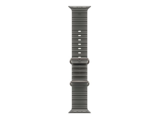 49mm Translucent Black Ocean Band - Natural Titanium Finish