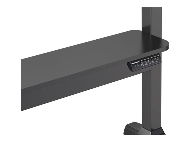 Display floor stand trolley - motorised - steel cart fits display 40 to 86\" with VESA sizes up to 800 x 600 - motorised height adjustment 400 mm - no tilt adjustment - wide bottom shelf - locking wheels - SWL 60 kg - black
