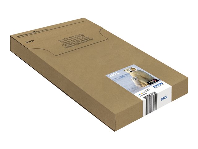 Epson Multipack 26XL EasyMail - 4-pack - 41.3 ml - XL - black, yellow, cyan, magenta - original - mailable - ink cartridge - for Expression Premium XP-510, 520, 600, 605, 610, 615, 620, 625, 700, 710, 720, 800, 810, 820