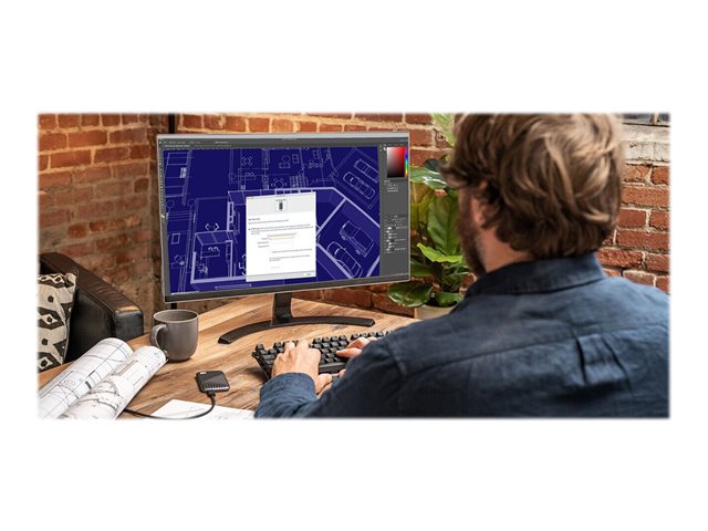 WD My Passport SSD WDBAGF0010BGY - SSD - encrypted - 1 TB - external (portable) - USB 3.2 Gen 2 (USB-C connector) - 256-bit AES - space grey