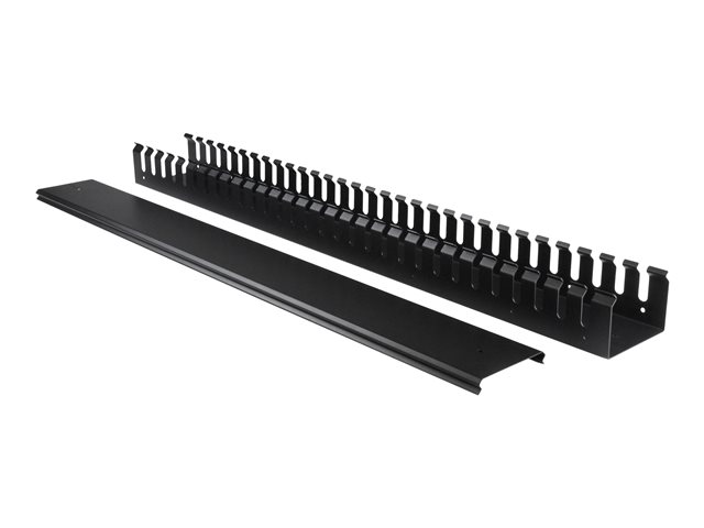 StarTech.com Vertical Cable Organizer with Finger Ducts - Vertical Cable Management Panel - Rack-Mount Cable Raceway - 0U - 6 ft. (CMVER40UF) - Cable organizer - 1.83 m - black - 40U - for P/N: RK2537BKM, RK4242BK24, RK4242BK30