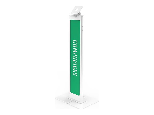 Compulocks BrandMe - Stand - for LCD display - brandable, with large base plate - white - screen size: up to 32\" - floor-standing