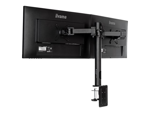 Iiyama DS1002C-B1 - Mounting kit - adjustable arm - for 2 monitors - black - screen size: 10\"-30\" - desk-mountable - for ProLite E2783QSU-B1, XU2495WSU-B1, XUB2495WSU-B1