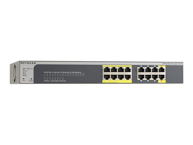 NETGEAR Smart GS510TPP - Switch - L3 Lite - smart - 8 x 10/100/1000 (PoE+) + 2 x SFP - desktop, rack-mountable - PoE+ (190 W)