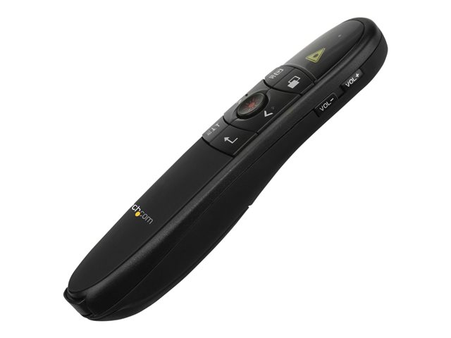 StarTech.com Wireless Presentation Remote with Red Laser Pointer - 90 ft. - PowerPoint Presentation Clicker for Mac & Windows (PRESREMOTE) - Presentation remote control - RF
