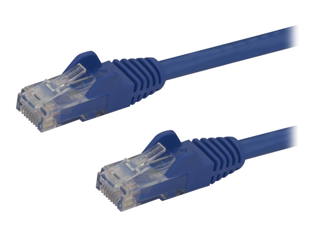 StarTech.com 2m CAT6 Ethernet Cable, 10 Gigabit Snagless RJ45 650MHz 100W PoE Patch Cord, CAT 6 10GbE UTP Network Cable w/Strain Relief, Blue, Fluke Tested/Wiring is UL Certified/TIA - Category 6 - 24AWG (N6PATC2MBL) - Patch cable - RJ-45 (M) to RJ-45 (M) - 2 m - UTP - CAT 6 - molded, snagless - blue