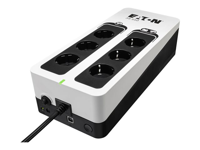 Eaton 3S 550 - UPS - AC 220-240 V - 330 Watt - 550 VA - 1-phase - USB - output connectors: 6