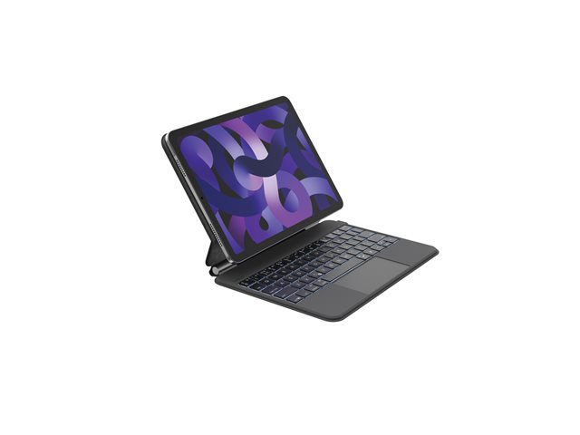 Belkin Connect Pro - Keyboard and folio case (protective case) - with magnetic stand - with touchpad - backlit - wireless - Bluetooth - QWERTY - Dutch - for Apple 12.9-inch iPad Pro Wi-Fi, Wi-Fi + Cellular