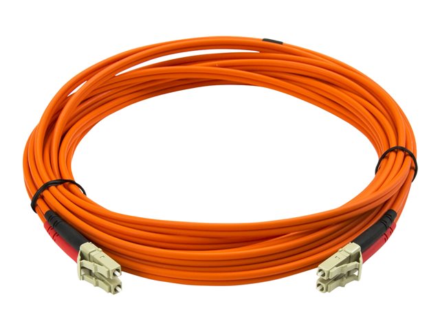 StarTech.com 5m Fiber Optic Cable - Multimode Duplex 50/125 - LSZH - LC/LC - OM2 - LC to LC Fiber Patch Cable - Network cable - LC multi-mode (M) to LC multi-mode (M) - 5 m - fibre optic - duplex - 50 / 125 micron - for P/N: GLCLHSMDSTTA, GLCSXMMDST, GLCSXMMDSTT, JD118BST, MASFP1GBSXST, SFP100BFXST