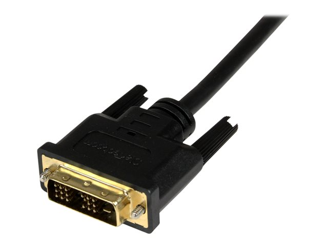 StarTech.com 1m Micro HDMI to DVI-D Cable - M/M - Video cable - HDMI / DVI - DVI-D (M) to micro HDMI (M) - 3.3 ft - shielded - black - HDDDVIMM1M - Adapter cable - DVI-D male to 19 pin micro HDMI Type D male - 1 m - shielded - black