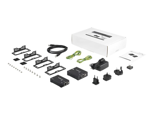 StarTech.com 330 ft. (100 m) HDMI Over CAT5e / CAT6 Extender - HDMI over CAT5e - HDBaseT Extender - 4K30 - HDMI Video Extender (ST121HDBTPW) - Video/audio extender - over CAT 5e/6 - up to 100 m - for P/N: ST121HDBTRP, SVA12M2NEUA, SVA12M5NA