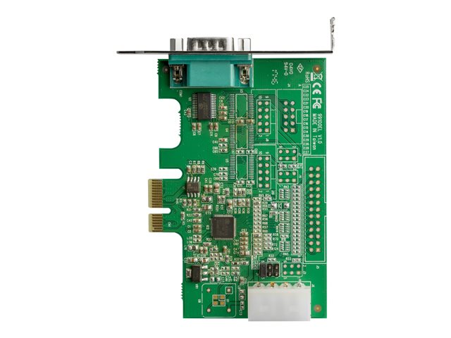 StarTech.com 1-port PCI Express RS232 Serial Adapter Card, PCIe RS232 Serial Host Controller Card, PCIe to Serial DB9 COM Port, 16950 UART, Low Profile Expansion Card, Windows/macOS/Linux - Full/Low-Profile (PEX1S953LP) - Serial adapter - PCIe low profile - RS-232 x 1