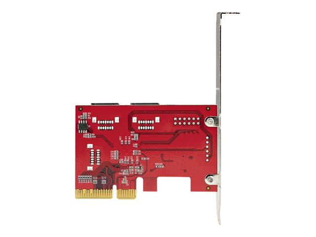 StarTech.com SATA PCIe Card, 6 Port PCIe SATA Expansion card, 6Gbps SATA Card, Low/Full Profile, Stacked SATA Connectors, ASM1166 Non-Raid SATA Controller Card - PCI Express to SATA Converter - Storage controller - SATA 6Gb/s - low profile - PCIe 3.0