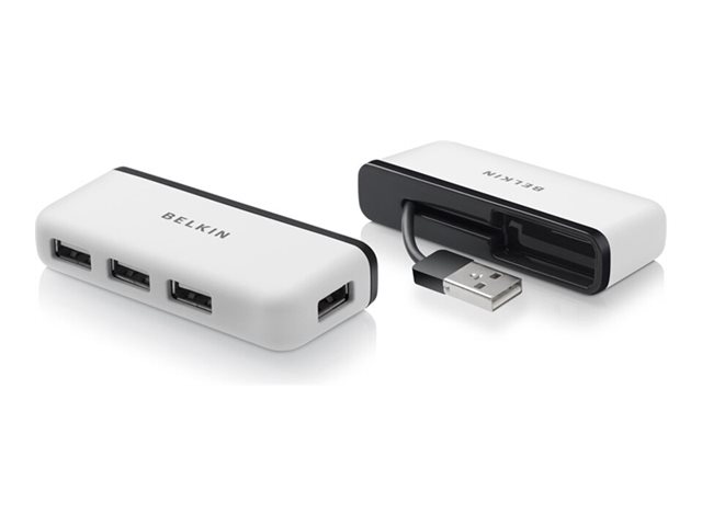Belkin Travel - Hub - 4 x USB 2.0 - desktop