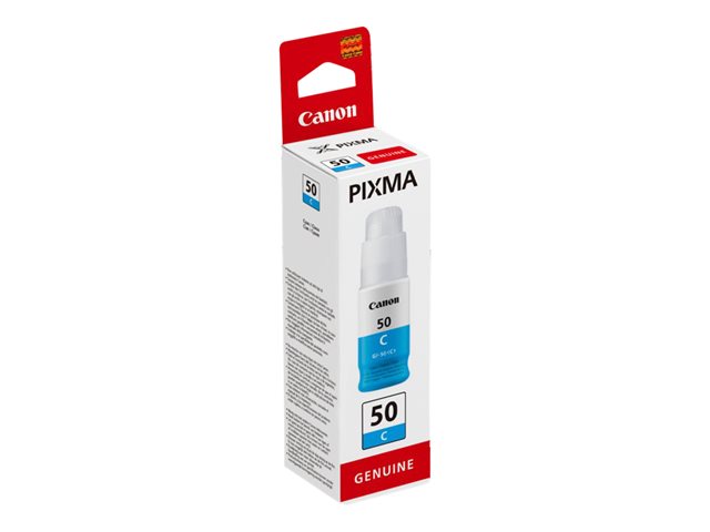 Canon GI 50 C - Cyan - original - ink refill - for PIXMA G5050, G6050, G7050, GM2050, GM4050