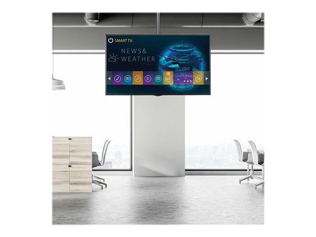 StarTech.com Ceiling TV Mount - 3.5' to 5' Pole - Full Motion - Supports Displays 32? to 75\" - For VESA Mount Compatible TVs (FLATPNLCEIL) - Bracket - for flat panel - steel - black - screen size: 32\"-75\" - ceiling mountable - for P/N: HDMIPLATE