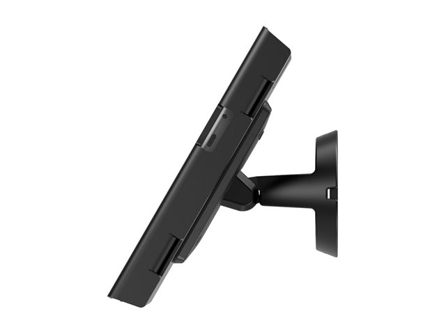 Compulocks Surface GO 1-4 Gen Apex Enclosure Tilting Wall Mount - Mounting kit (enclosure) - exposed front/back camera and sensors, tilting - for tablet - lockable - black - wall-mountable