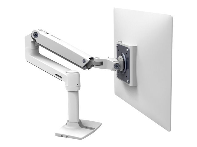 Ergotron LX - Mounting kit (articulating arm, desk clamp mount, pole, extension bracket) - for LCD display - aluminium, steel - white - screen size: up to 34\" - desktop