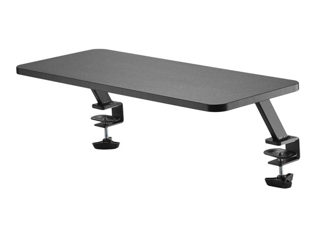 StarTech.com Monitor Riser Stand - Clamp-on Monitor Shelf for Desk - Extra Wide 25.6\" (65 cm) For up to 34\" Monitors - Black (MNRISERCLMP) - Mounting kit - for Monitor - black - screen size: up to 32\" - desk-mountable