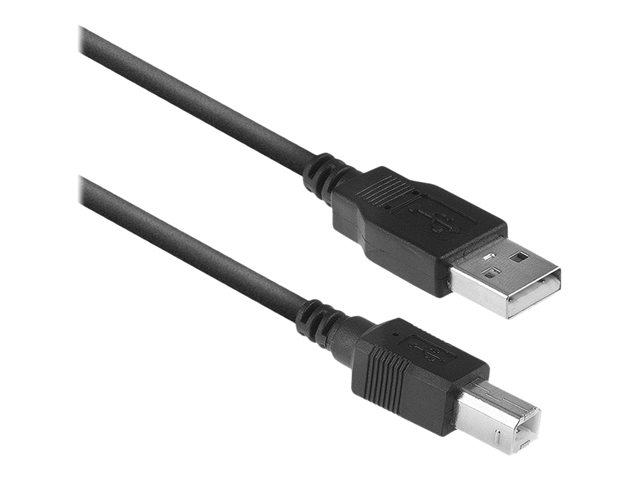 USB-kabel - USB (M) naar USB type B (M) - USB 2.0 - 3 m - zwart