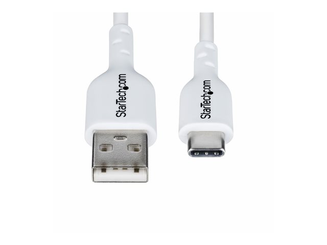 1m White USB-A to USB-C Charging Cable