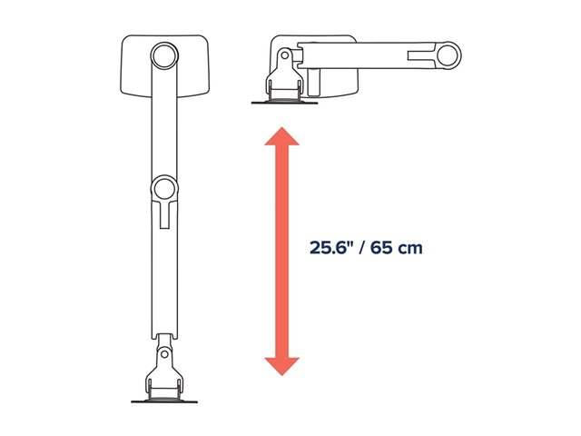 Ergotron LX - Mounting kit (desk clamp mount, pole, 2 articulating arms, 2 extension brackets) - for 2 LCD displays - aluminium, steel - white - screen size: up to 24\" - desktop