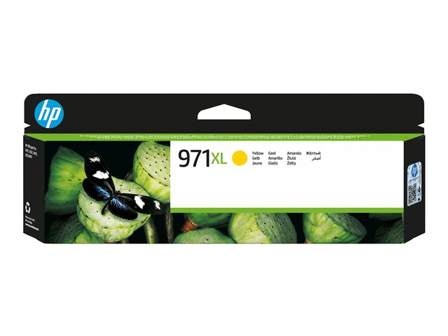 HP 971XL - High Yield - yellow - original - ink cartridge - for Officejet Pro X451dn, X451dw, X476dn MFP, X476dw MFP, X551dw, X576dw MFP