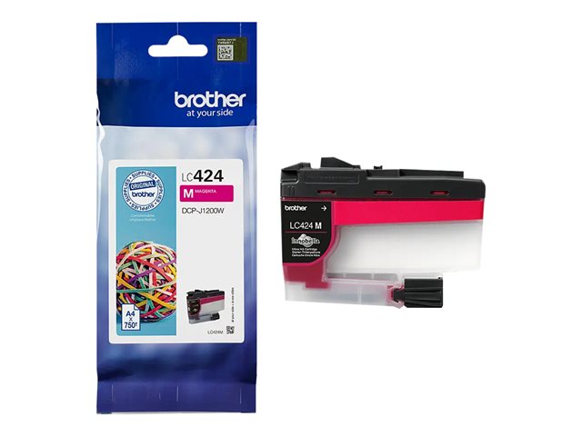 Brother LC424M - Magenta - original - ink cartridge - for Brother DCP-J1200W