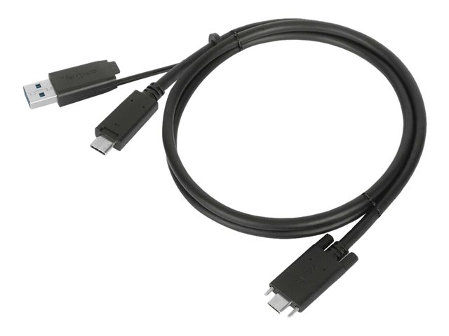 Targus - USB cable kit - thumbscrews - black - for Targus Universal, Universal DV4K, USB-C Universal QUAD 4K, USB-C Universal QUAD HD