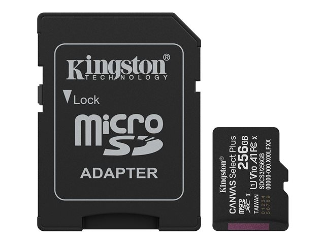 256GB microSDXC Canvas Select Card+ADP