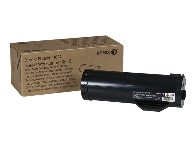 Xerox Phaser 3610 - Extra High Capacity - black - original - toner cartridge - for Phaser 3610, WorkCentre 3615