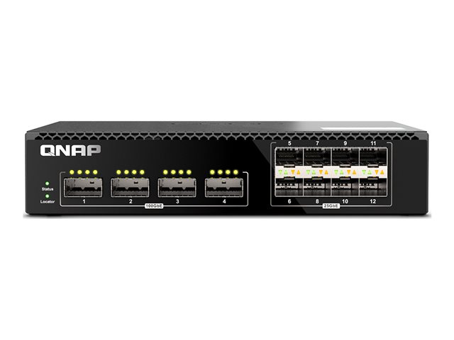 QNAP QSW-2104-2T-A - Switch - Managed - 4 x 100 Gigabit QSFP28 + 8 x 25 Gigabit SFP28 - rack-mountable