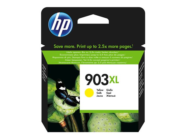 HP 903XL - 8.5 ml - High Yield - yellow - original - blister - ink cartridge - for Officejet 6951, 6954, 6962, Officejet Pro 6960, 6961, 6970, 6971, 6974, 6975