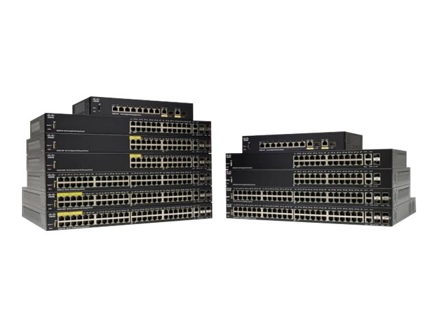 Cisco Small Business SG350-20 - Switch - L3 - Managed - 16 x 10/100/1000 + 2 x combo Gigabit SFP + 2 x Gigabit SFP - rack-mountable - refurbished