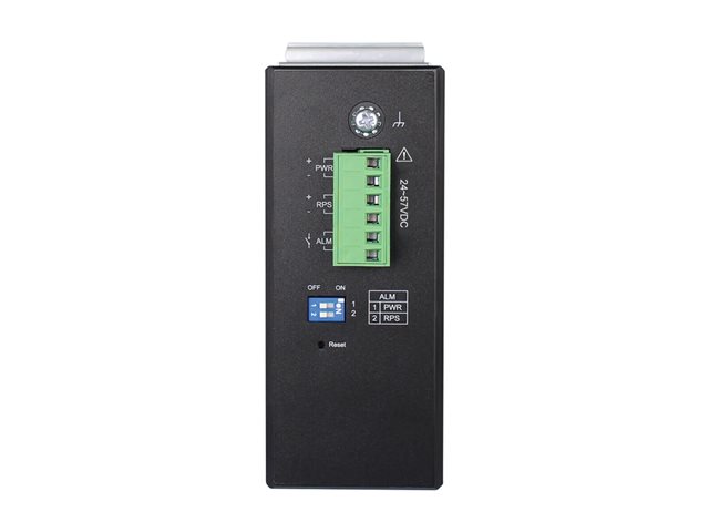 Eaton Tripp Lite series 8-Port Managed Industrial Gigabit Ethernet Switch - Layer 2, 1 Gbps, PoE+ 30W, 4 GbE SFP Ports, -40° to 75°C, DIN Mount - Switch - Managed - 8 x 10/100/1000 (PoE+) + 1 x USB 2.0 + 4 x 1000Base-X SFP (uplink) - DIN rail mountable - PoE+ (240 W) - DC power - TAA Compliant
