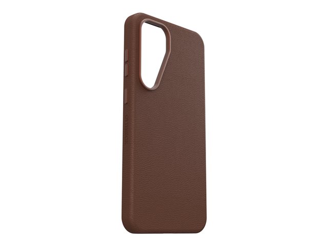 OtterBox Symmetry Series - Back cover for mobile phone - cactus leather - rich adobe (brown) - for Samsung Galaxy S25+